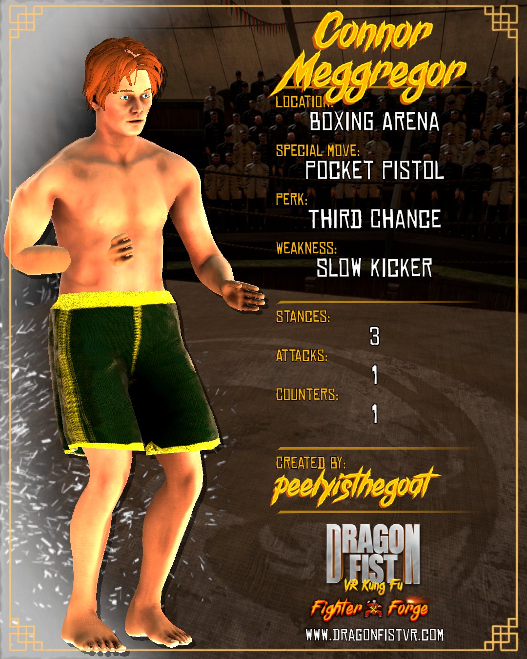 Connor Meggregor - Created By: peelyisthegoat